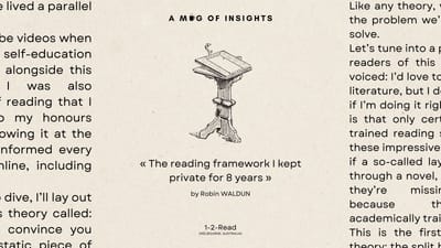 The reading framework I kept private for 8 years (and how to use it)