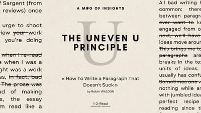 How To Write a Paragraph That Doesn't Suck